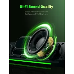 Enceintes Bluetooth 5.0 BLUEDEE HiFi pour PC et Gaming