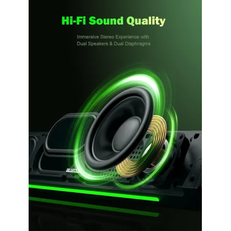 Enceintes Bluetooth 5.0 BLUEDEE HiFi pour PC et Gaming