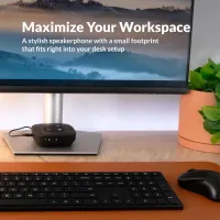 Cyber Acoustics SP-2000 Speakerphone – USB & Bluetooth, 360° Noise Cancel
