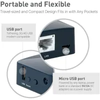 GL.iNet GL-AR300M16-Ext Routeur WiFi Portable Mini | OpenWrt | 2 Ports Ethernet | VPN OpenVPN/Wireguard | USB 2.0