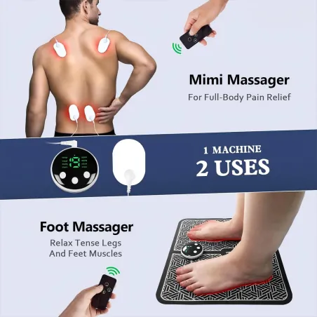 Phixnozar TENS & EMS : Tapis de Massage Pieds Relaxant
