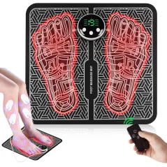 Phixnozar TENS & PMS Stimulateur Nerveux Électronique, Tapis de Massage EMS pour Dos, Jambes et Pieds