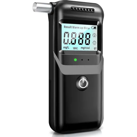 Alcootest Portable LCD 2026 avec 5 embouts - Usage perso & fête