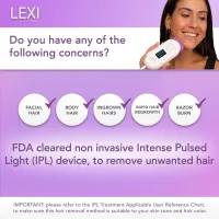 Spa Sciences LEXI - Épilation IPL Permanente Indolore, 999 999 Flashs, Capteur Peau, Certifié FDA