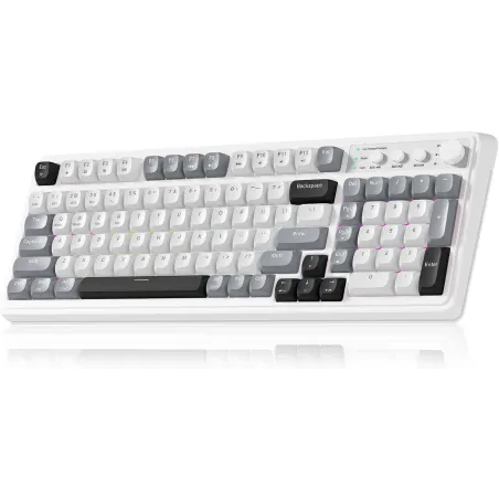 AULA 99 Wireless Custom Keyboard | Tri-Mode RGB Gaming Keyboard Grey