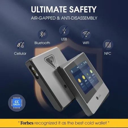 ELLIPAL Titan Mini Wallet Crypto Air-Gap Anti-Manipulation Stockage Froid pour 10000+ Coins