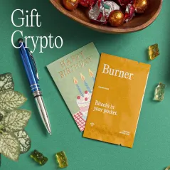 Burner Bitcoin Wallet | Reloadable Crypto Card | Hardware Security & PIN Lock