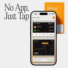 Burner Bitcoin Wallet | Reloadable Crypto Card | Hardware Security & PIN Lock