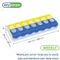 Ezy Dose® Easy Fill Weekly AM/PM Pill Organizer for Easy Medication Management