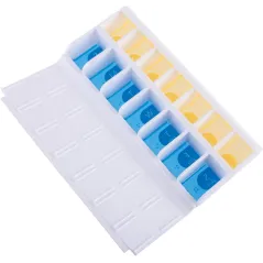 Ezy Dose® Easy Fill Weekly AM/PM Pill Organizer for Easy Medication Management