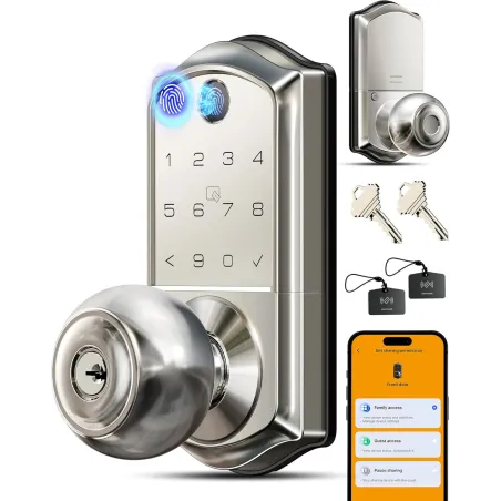 Serrure intelligente Veise VE018 - Empreinte, App, Sans clé