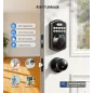 Veise Fingerprint Door Lock with 2 Knobs, Keyless Entry, Electronic Keypad, Auto-Locking, Waterproof, Oil-Rubbed Bronze