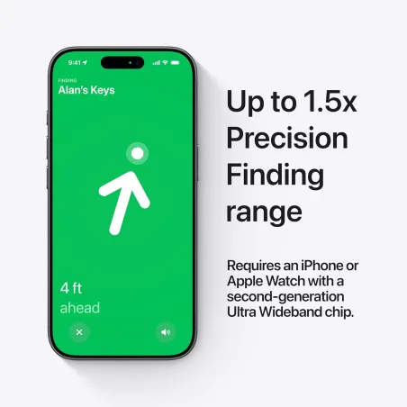 Apple AirTag 2nd Gen - Precise Key & Wallet Tracker with Easy Setup