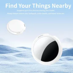 2 Pack Apple MFi Certified Tracker Tags – Find My Bluetooth Key Finder
