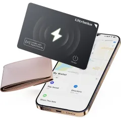 Ultrbeka Ultra-Thin Wallet Tracker Card – Rechargeable Waterproof Apple MFi