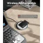 Ultrbeka Ultra-Thin Rechargeable Wallet Tracker Card, IP68 Waterproof, Bluetooth, Apple Find My Compatible
