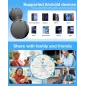Air Tags Android 4 Pack, Tracker IP65 Étanche, Batterie 2 Ans, Compatible Google Find Hub, Pour Clés & Bagages