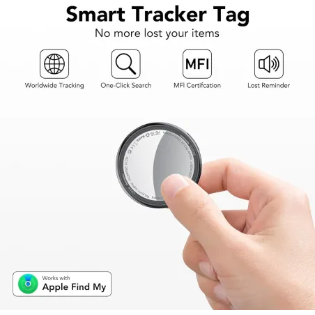 Air Tracker Tags 2026 Apple MFi - Bluetooth Localisateur x4