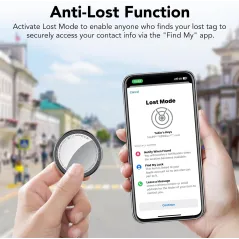 2026 Apple MFi Certified Air Tracker Tags 4-Pack, Bluetooth Key Finder for iOS, Replaceable Battery, Smart Locator