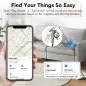 Tukio Air Tracker 2026 - Pack de 4 Tags Bluetooth Certifiés Apple MFi, Localisateur Intelligent pour Clés et Bagages
