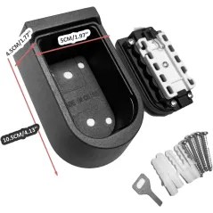 Boîte à clés étanche avec serrure à combinaison 10 chiffres pour mur extérieur, gestion de propriété