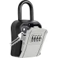 Portable Grey Key Lock Box - Secure Indoor & Outdoor Key Holder Safe