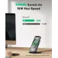 INIU 15W Fast Wireless Charger with Sleep-Friendly Light for iPhone & Samsung