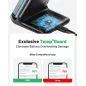 INIU 15W Fast Wireless Charging Station with Sleep-Friendly Adaptive Light for iPhone, Samsung, Google & More