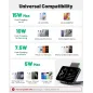 Chargeur Sans Fil INIU 15W Rapide avec Lumière Adaptative Compatible iPhone 17-12 Pro Max, Samsung, Google