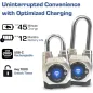 eGeeTouch 5th Gen Outdoor Smart Padlock - Keyless Bluetooth & NFC, Weatherproof, App-Controlled Security