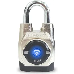 eGeeTouch 5th Gen Outdoor Smart Padlock – Keyless Bluetooth & NFC Lock