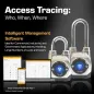 eGeeTouch 5th Gen Outdoor Smart Padlock - Keyless Bluetooth & NFC, Weatherproof, App-Controlled Security