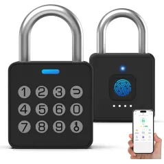 Eseesmart Waterproof Fingerprint & Code Locker Lock | Biometric Padlock