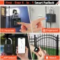 Eseesmart Cadenas Intelligent à Empreinte Digitale et Code, Étanche, Sans Clé pour Casier Extérieur