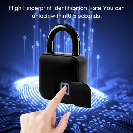 Cadenas Intelligent Empreinte Digitale Anti-Vol pour Maison & Voyage