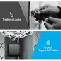 Cadenas Intelligent à Empreinte Digitale Anti-Vol pour Maison, Valise, Sac à Dos, Vélo, Bureau