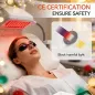 4 PCS Red Light Therapy Glasses - Adjustable Half-Clear Black Safety Goggles for Tanning & Laser Treatment