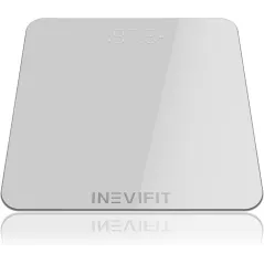 INEVIFIT Digital Bathroom Scale - Accurate Weight up to 400 lbs, Batteries Included