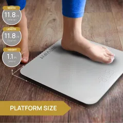 INEVIFIT Digital Bathroom Scale, Accurate Weight Measurement up to 400 lbs, Includes Batteries