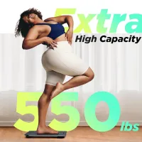 RunStar 550lb Bathroom Digital Scale with Ultra-Wide Platform, Large LCD & High Precision Accuracy
