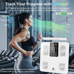 Arboleaf Pèse-Personne Intelligent BMI & Composition Corporelle