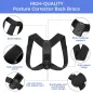 Posture Corrector for Women & Men, Adjustable Back Brace, Clavicle Support, Comfortable Pain Relief (Large)