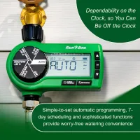 Rain Bird 1ZEHTMR Minuteur numérique électronique pour tuyau, 1 zone, batterie, entrée/sortie plastique