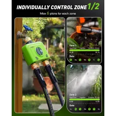 Programmateur d'Arrosage WiFi RAINPOINT 2 Zones pour Jardin