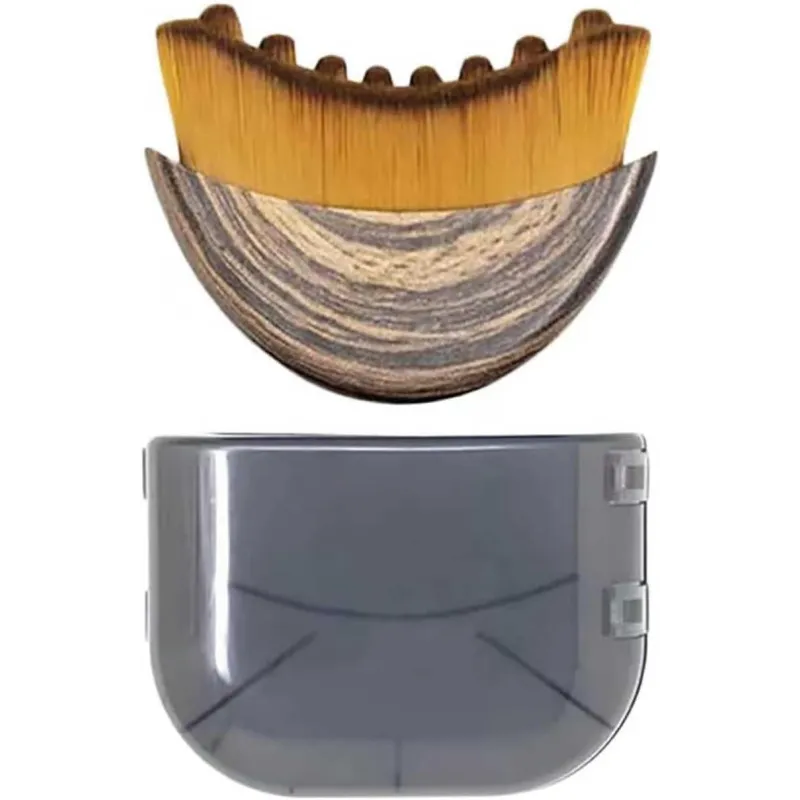 Lymphatic Face Brush & Massager for Double Chin Reduction - Brown