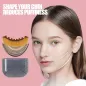 Brosse Drainage Lymphatique Visage Contour Double Menton Ergonomique Anti-Fatigue Marron
