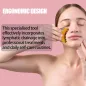 Brosse Drainage Lymphatique Visage Contour Double Menton Ergonomique Anti-Fatigue Marron