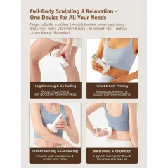 Yuonry Massageur Drainage Lymphatique Anti-Cellulite Blanc
