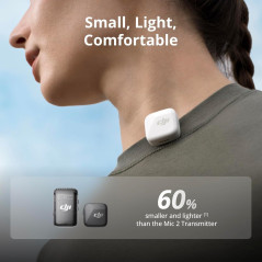 DJI Mic Mini Sans Fil - Micro Cravate 300m, iPhone & Android