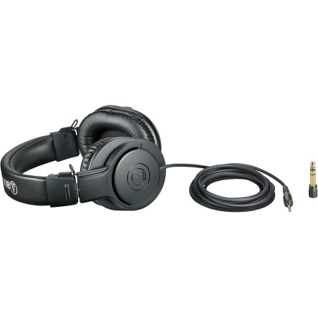 Audio-Technica ATH-M20x Professional Studio Monitor Headphones - Black